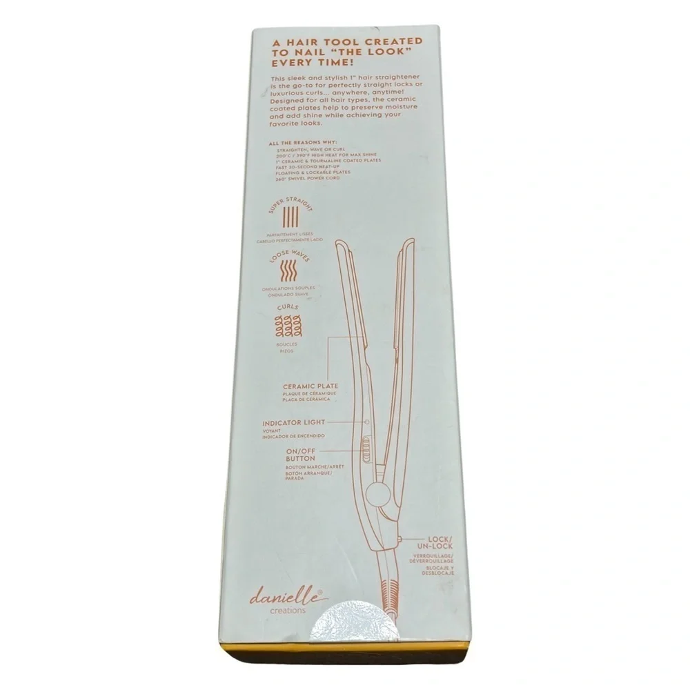 Give it to me straight Danielle creations new flat iron 1”